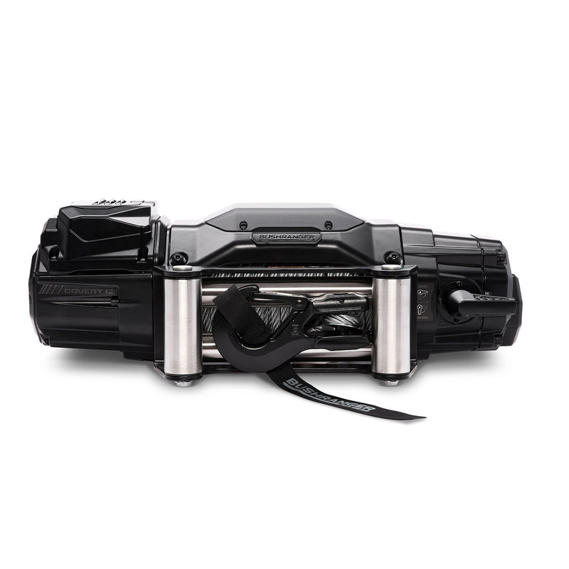 Bushranger COVERT 12W Winch - 12V 12,000lb Wire Rope