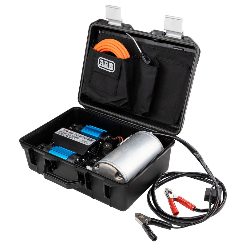 ARB Portable Air Compressor (Brushed) Twin 24V with Air Tank – CKMTP24