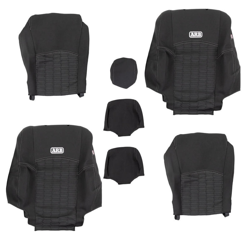 ARB Neoprene Seat Cover Set, Front, Suitable For Toyota Hilux SR5/SR 2005 - 2015 (Sport Seat) – 0850105NFA