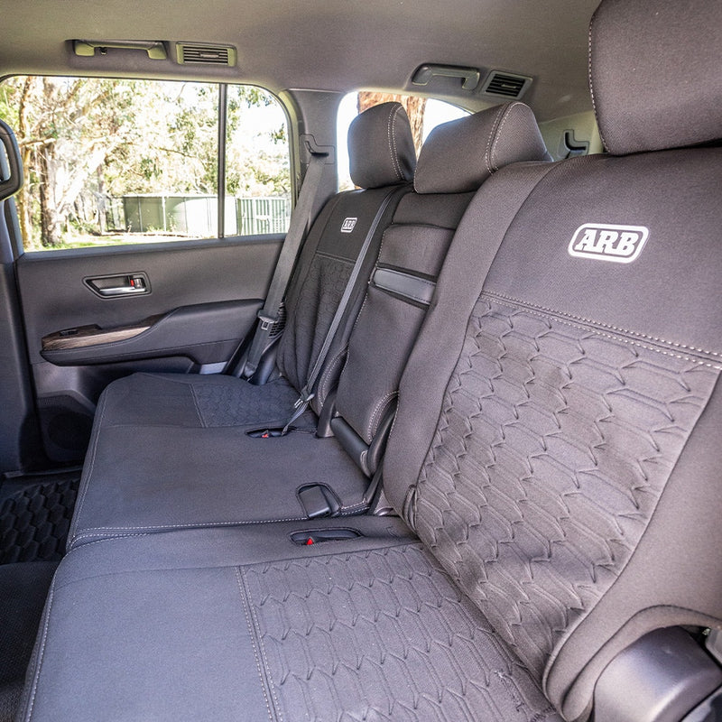 ARB Neoprene Seat Cover Set, Rear, Suitable For Toyota LandCruiser 300 Series VX/Sahara/GXL – 0850101NRA