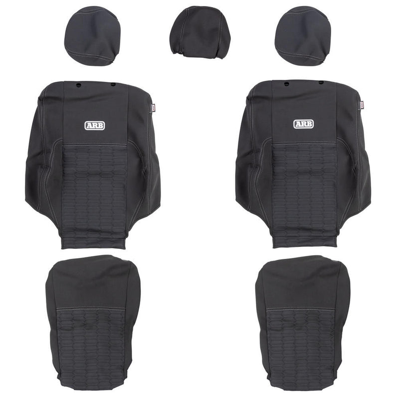 ARB Neoprene Seat Cover Set, Front, Suitable For Toyota Prado 150 Series GX/GXL/VX 2017 - 2023 – 0850106NFA
