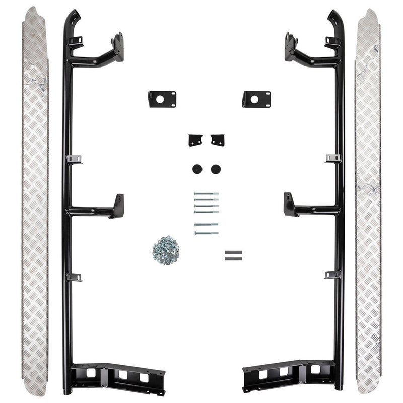 ARB Deluxe Steps and Rails with Aluminium Tread Plate Suitable For Toyota Hilux – B03341