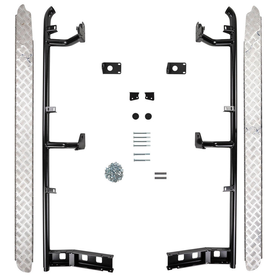 ARB Deluxe Steps and Rails with Aluminium Tread Plate Suitable For Toyota Hilux – B03341