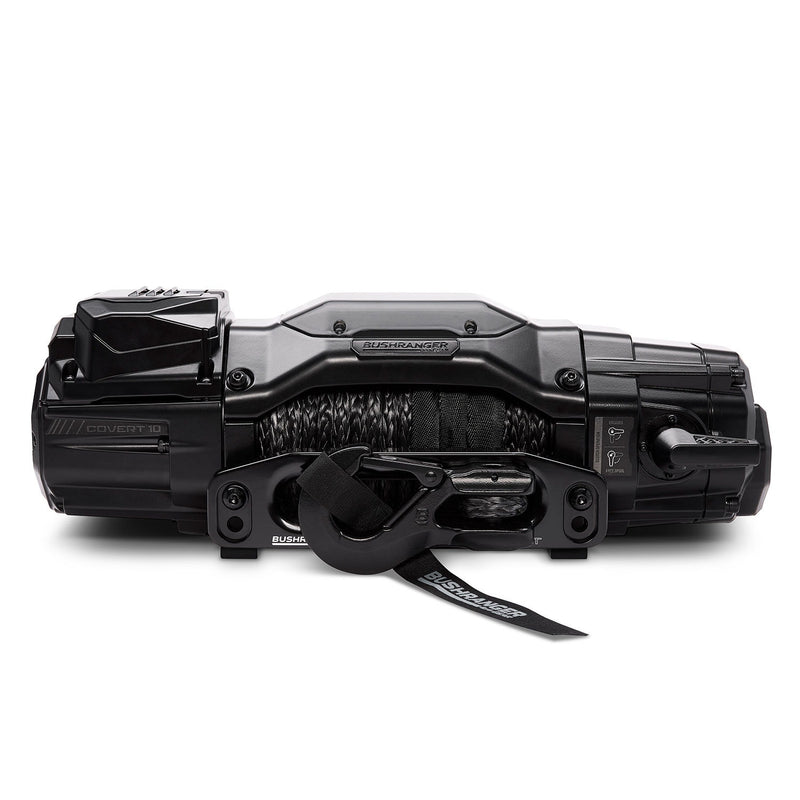 Bushranger COVERT 10S Winch - 12V 10,000lb Synthetic Rope