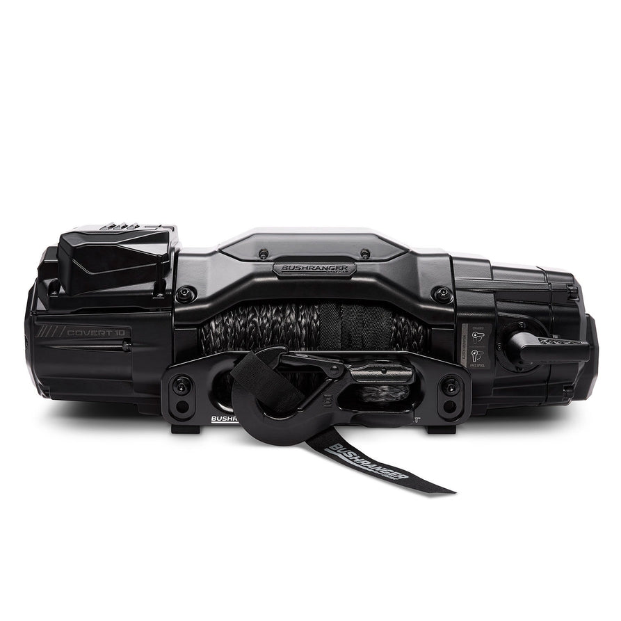 Bushranger COVERT 10S Winch - 12V 10,000lb Synthetic Rope