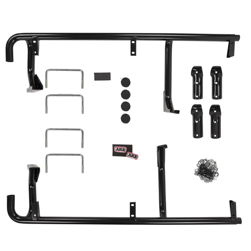 ARB Deluxe Side Steps and Rails with Aluminium Tread Suitable For 80 Series – B03395