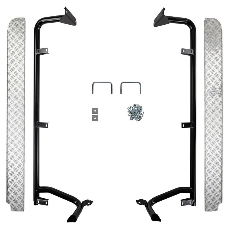 ARB Deluxe Side Steps and Rails with Aluminium Tread Suitable For 70 Series LandCruiser – B03334