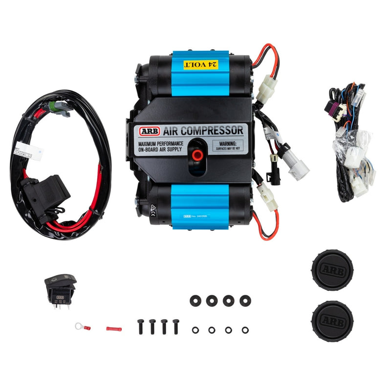 ARB On-Board Air Compressor (Brushed) Twin 24 Volt – CKMTA24