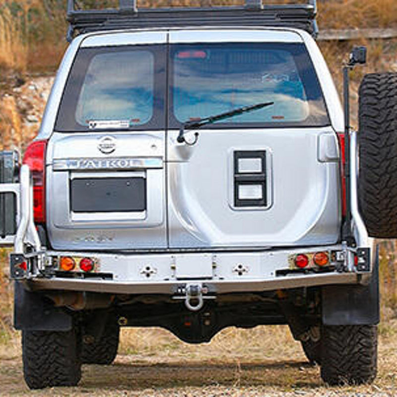 ARB Rear Bar with Black Finish and 3500kg Towing Capacity Suitable For Nissan Patrol GU – 5617210