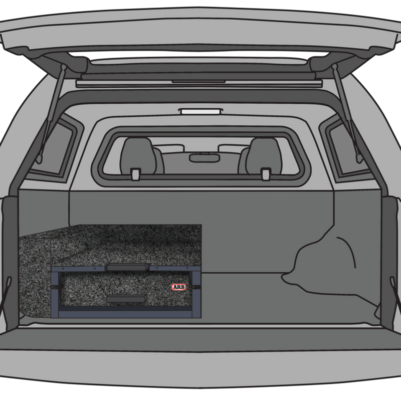 ARB Drawer Bundle – Left Roller Floor (Mid-Height), Right No Drawer, Left Side Floor Adaptor, 1355mm Long Suitable For Toyota Hilux – B02420