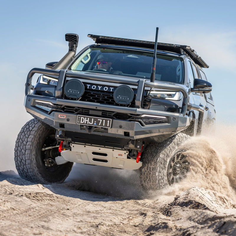 ARB Summit MkII Bull Bar with Matt Black Finish, Winch Compatible, with Fog Lights Suitable For Toyota Hilux