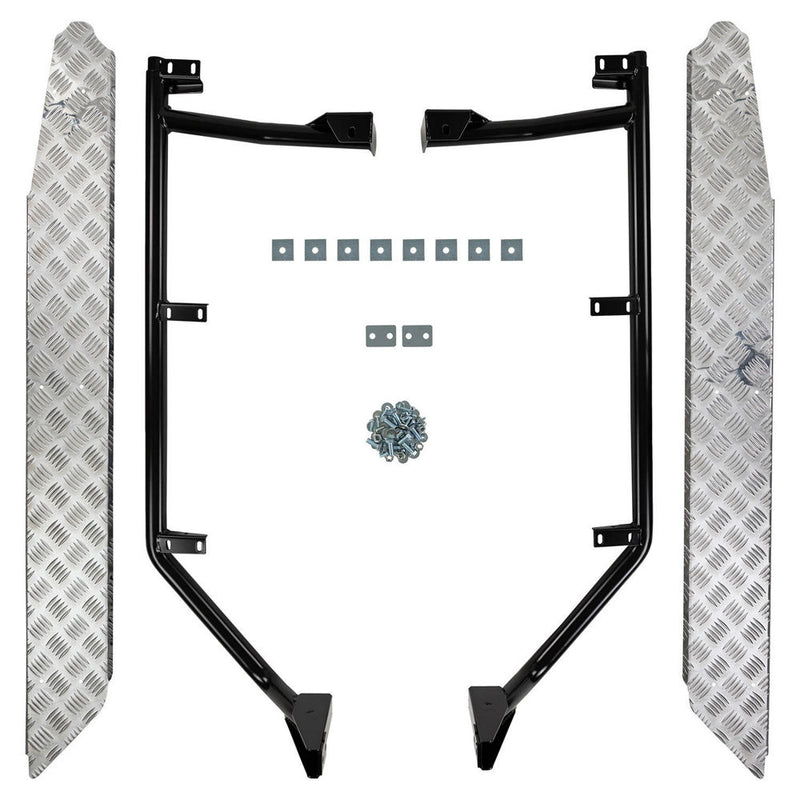 ARB Deluxe Side Steps and Rails with Aluminium Tread Suitable For Nissan GU Patrol – B03346