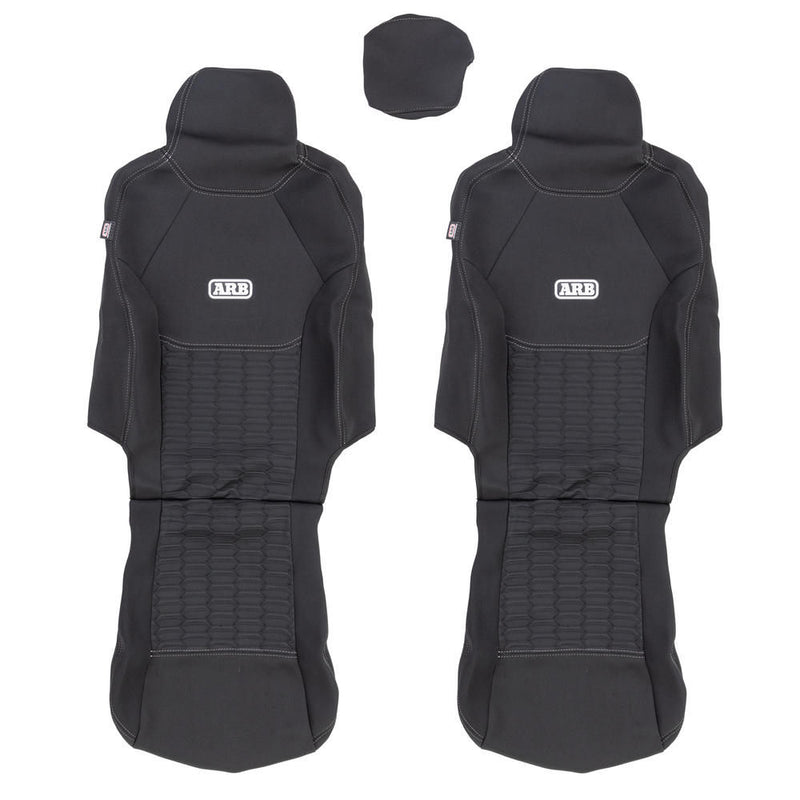 ARB Neoprene Seat Cover Set, Front, Suitable For Isuzu D-Max Single Cab and Mazda BT-50 Single Cab (Integrated Headrest) – 0850111NFA