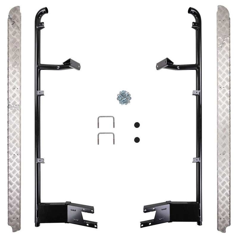 ARB Deluxe Side Steps and Rails with Aluminium Tread Suitable For Mazda BT-50 – B03355