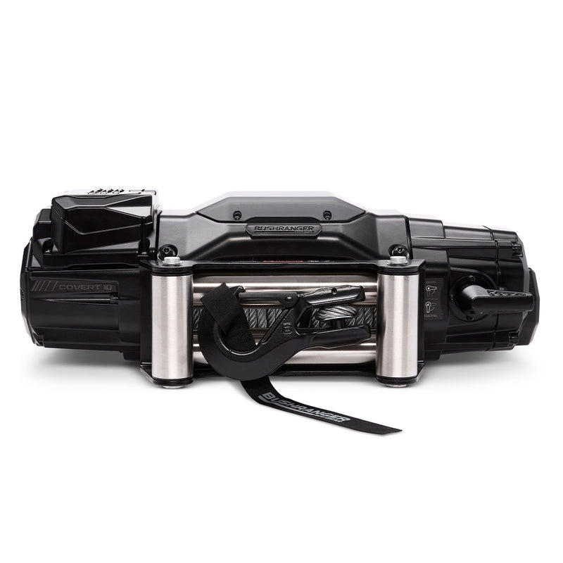 Bushranger COVERT 10W Winch - 12V 10,000lb Wire Rope
