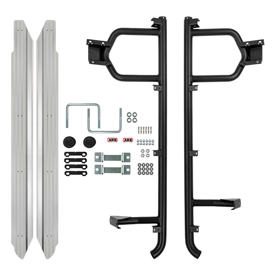 ARB Summit Steps and Rails with Aluminium Tread Suitable For 79 Series LandCruiser – B03433