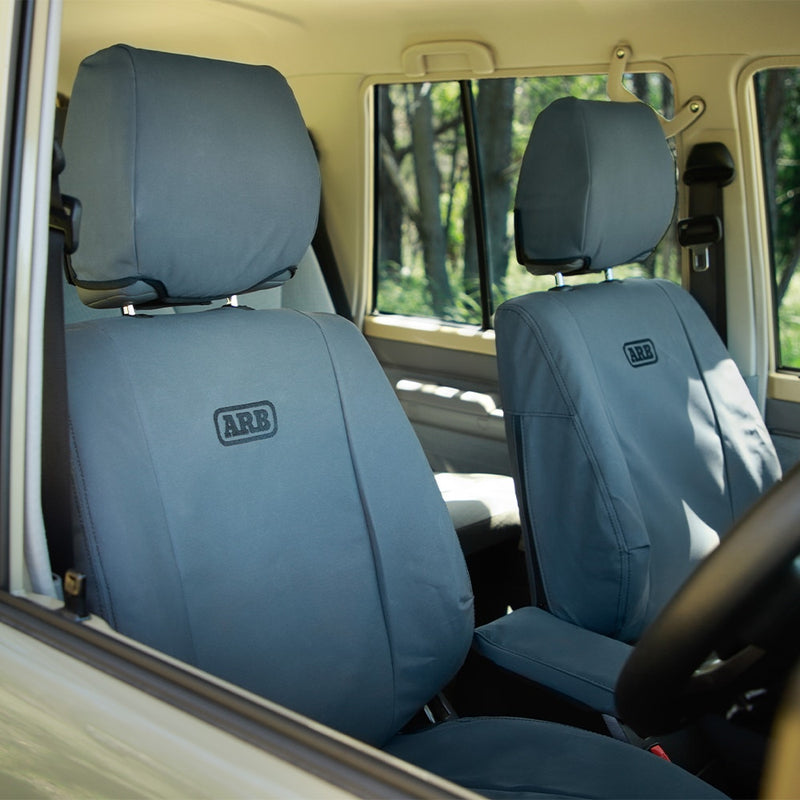 ARB Canvas Seat Cover Set, Front, Suitable For Toyota LandCruiser 76 Series GXL/Workmate (Thick Headrest) – 0850103CFA
