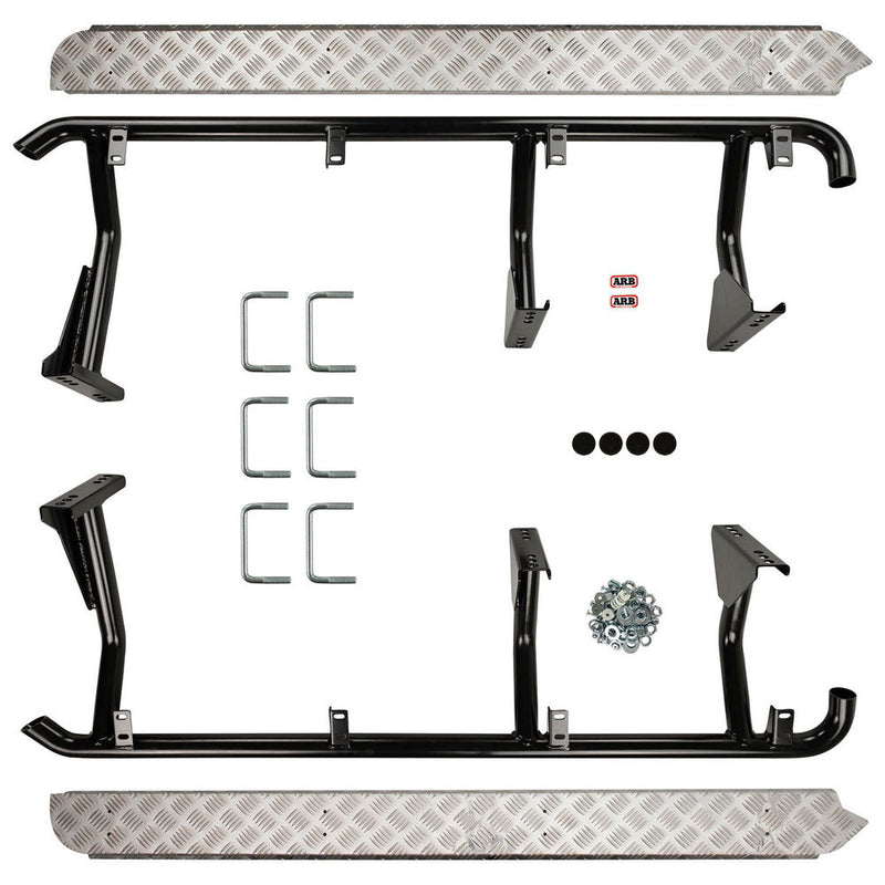 ARB Deluxe Side Step and Return with Aluminium Tread Plate Suitable For 60 Series LandCruiser – B03361