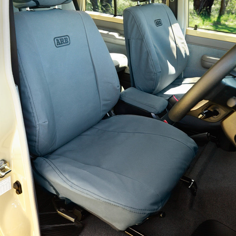 ARB Canvas Seat Cover Set, Front, Suitable For Toyota LandCruiser 76 Series GXL/Workmate (Thick Headrest) – 0850103CFA