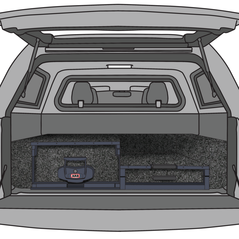 ARB Drawer Bundle – Left Drawer, Right Roller Floor (Low-Height), Right Side Floor Adaptor – 1355mm