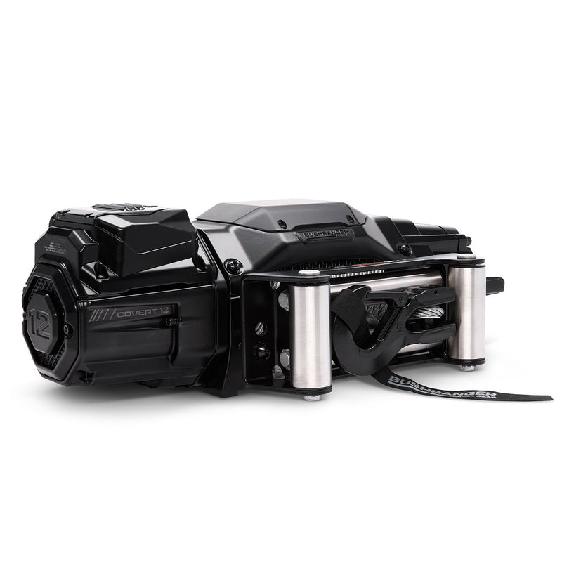 Bushranger COVERT 12W Winch - 12V 12,000lb Wire Rope