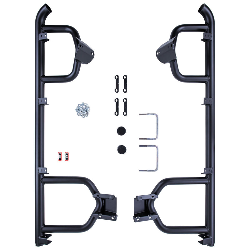 ARB Summit Steps and Rails with Aluminium Tread - 78 Series – B03431