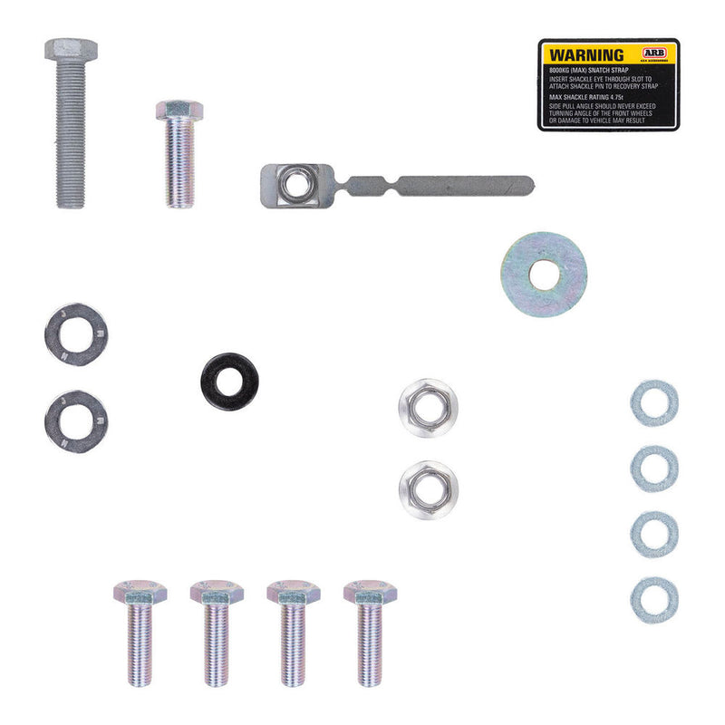 ARB 8 Tonne Recovery Point, LHS with Red Finish Suitable For Isuzu D-MAX, MU-X, Mazda BT-50 – 2848030