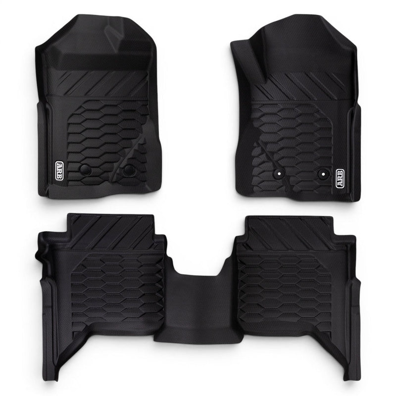 ARB Floor Mats Front and Rear Set Suitable For Ford Ranger and VW Amarok
