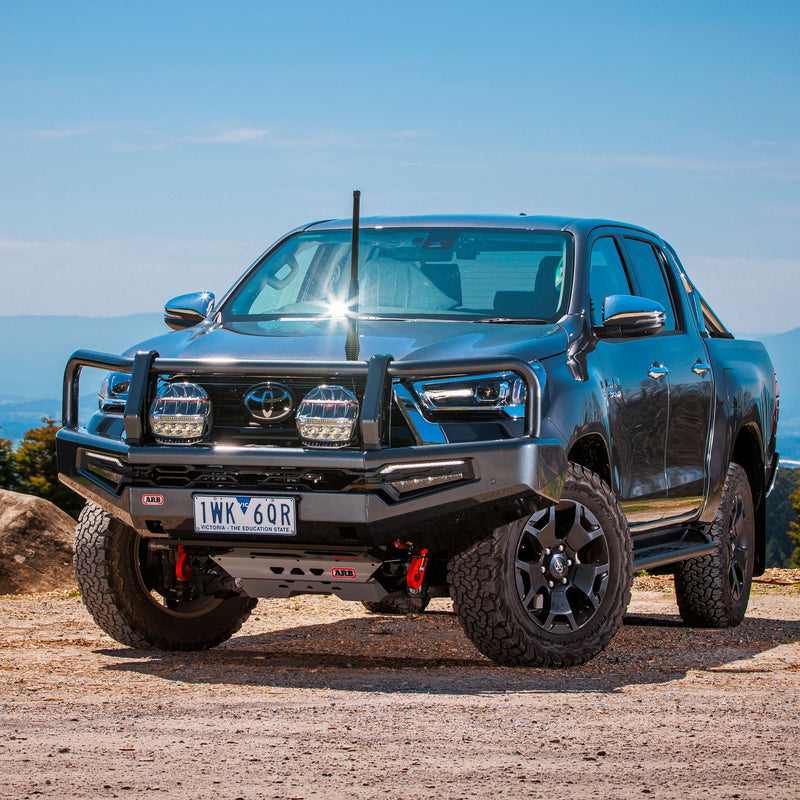 ARB Summit MkII Bull Bar Winch Compatible, Matt Black Suitable For Toyota Hilux