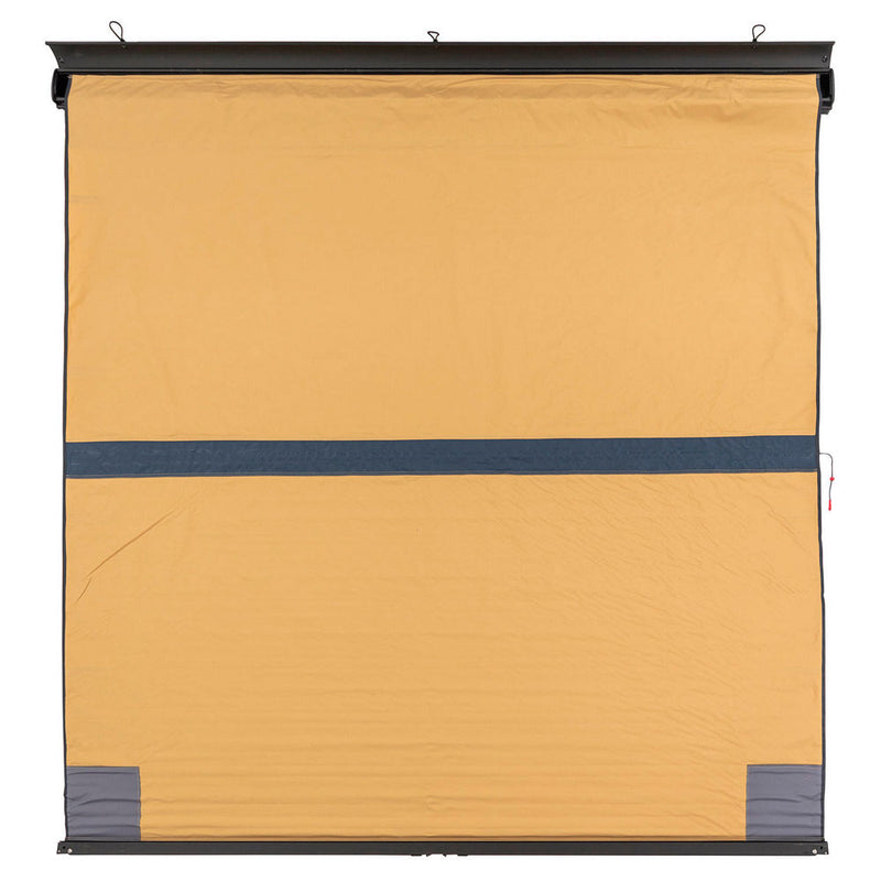 ARB Awning 2500mm x 2500mm with Black Aluminium Housing and Light – 814412