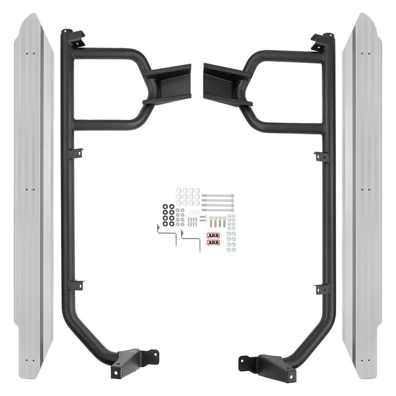 ARB Summit Steps and Rails with Aluminium Tread Plate Suitable For 79 Series LandCruiser – B03432
