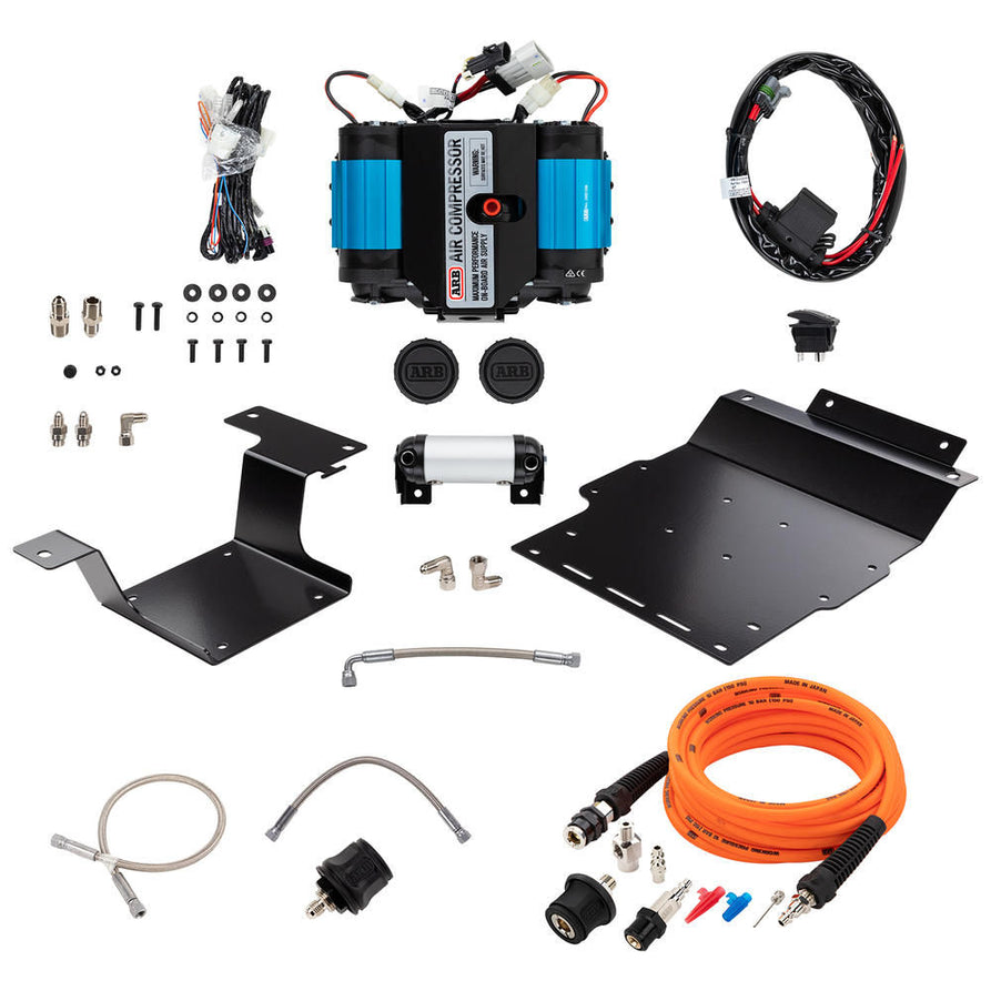 ARB Twin Compressor Kit with Pump Up Kit Suitable For LandCruiser 200 Series Right Rear – CKMTA200K2
