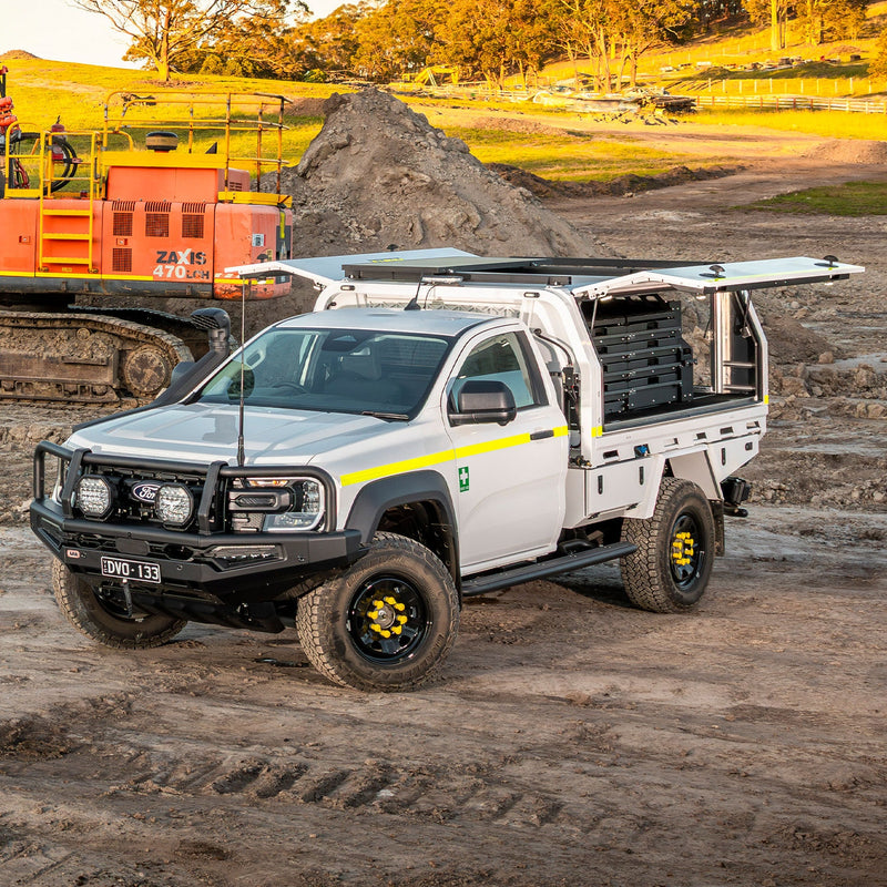 ARB Summit Steps and Rails with Aluminium Tread Suitable For Ford Ranger – B03456