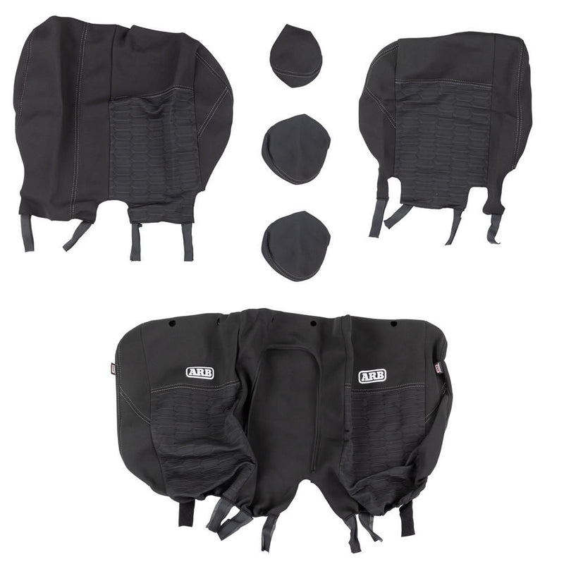 ARB Neoprene Seat Cover Set, Rear, Suitable For Holden Colorado RG Dual Cab 2012 - 2020 and Isuzu D-Max Dual Cab 2012 - 2020 – 0850110NR