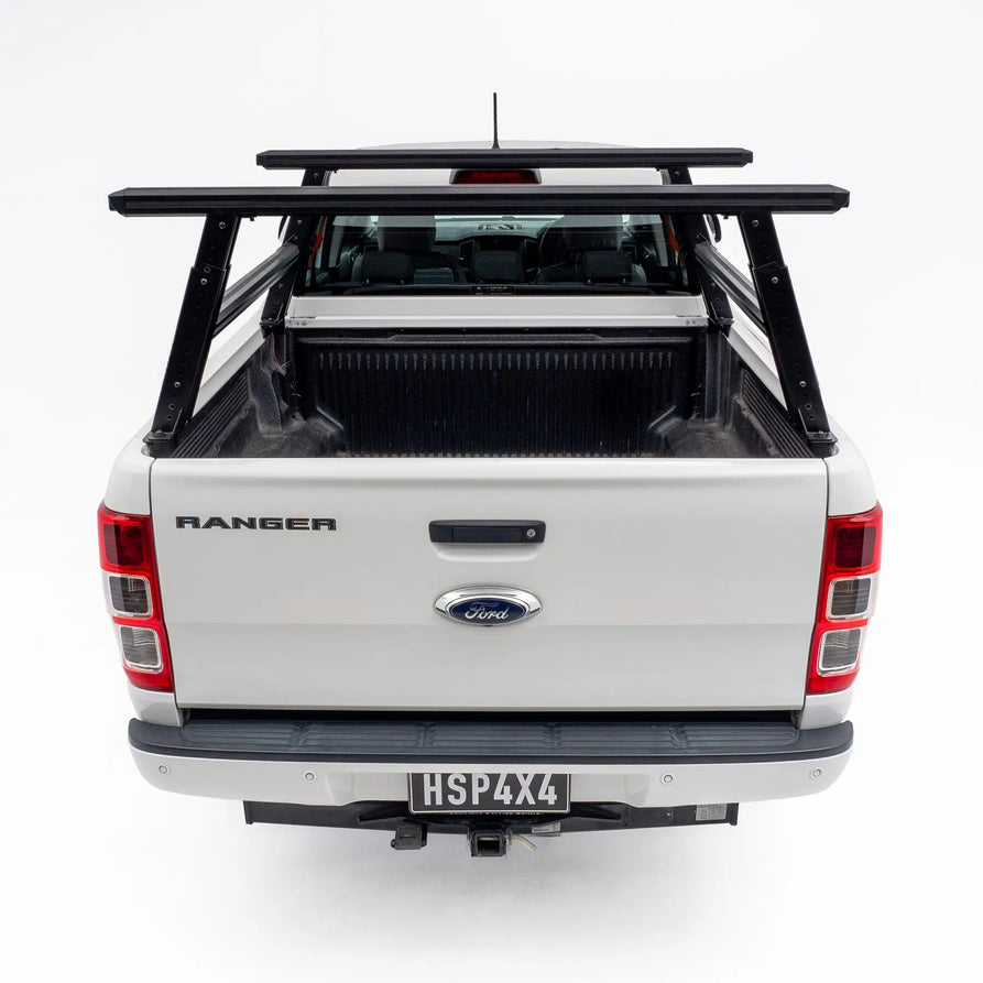 HSP Load Rack Pro Ladder Rack Suits Ford Ranger/Raptor PX Fits Dual Cab Tub – Full Set (Front & Rear Legs + Joiner Bar) 2011–2022 1220-LR2-S