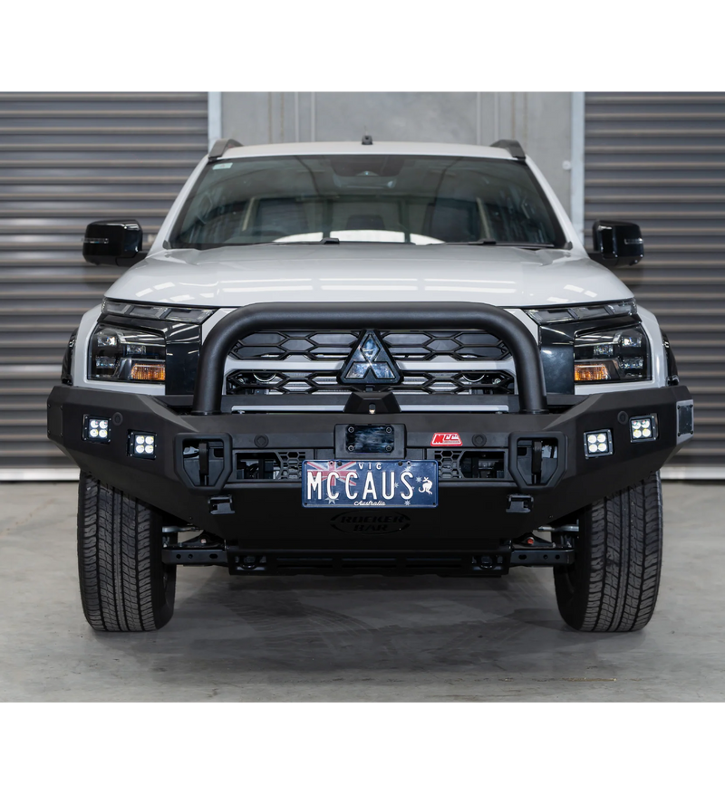 Triton MV 2024-On 078-01SQSBL Rocker Bull Bar Single Sand Black Loop Package
