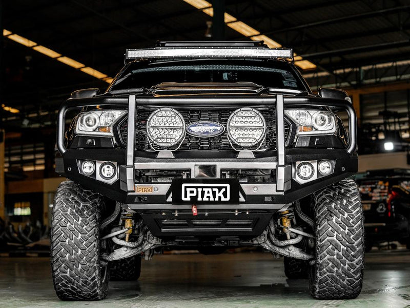 Black bash plate of PIAK Elite Bull Bar for Ford Ranger 2015-2018