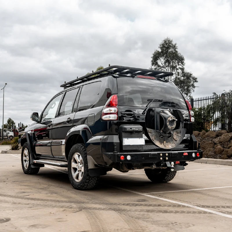 Prado 120 2002-2009 Full Bumper Replacement 022-02 Rear Wheel Carrier Bar Only Package - SKU MCC-01010-202