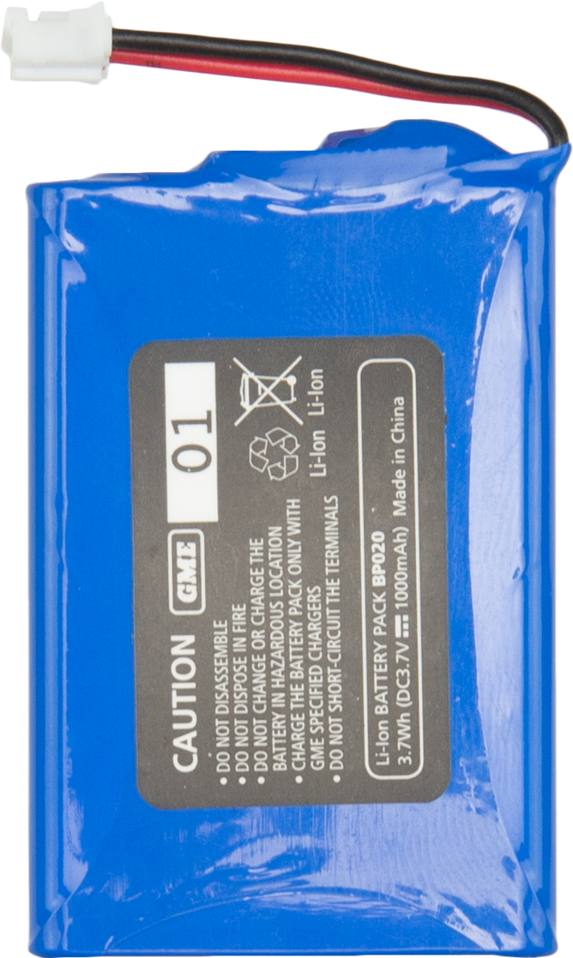 GME BP020 Battery Pack - Suit TX665 / TX667