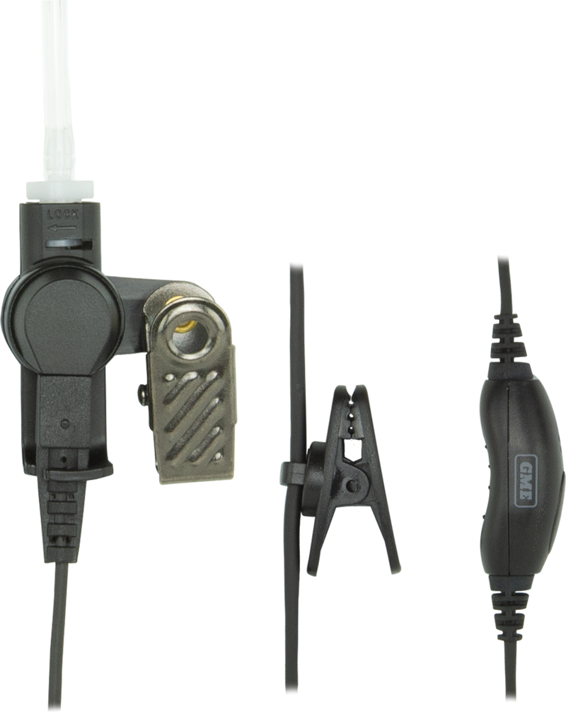 GME HS010 Security kit - Clear Eartube & Lapel Microphone - Suit TX665 / TX667 / TX675 / TX677 / TX685 / TX6150