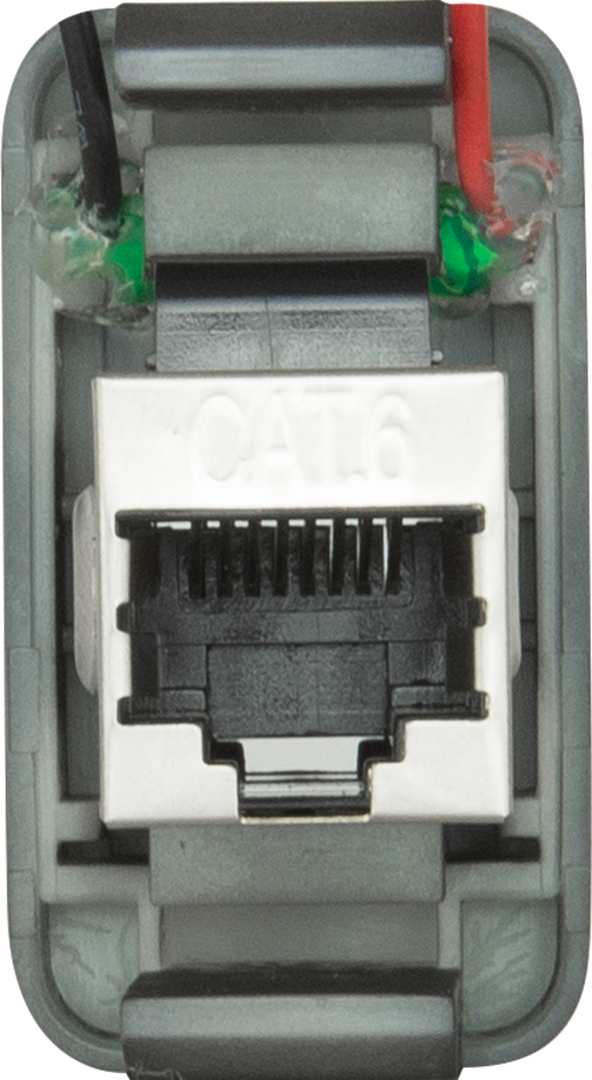 GME XRS-RJ45R2 RJ45 Pass-Through Adaptor - Type 2 (Red)
