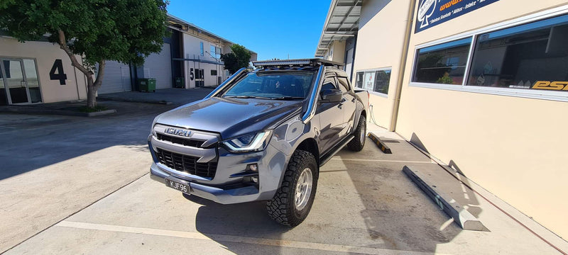Isuzu DMAX/MUX 2021 onwards DUAL 4" Stainless Steel Snorkel Kit (SHORT)