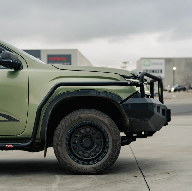 All-New Amarok 2023-On - 039ABSR808 All Black Side Step and Rail Package (60mm Bull Bar) - SKU MCC-04002-039ABSR808