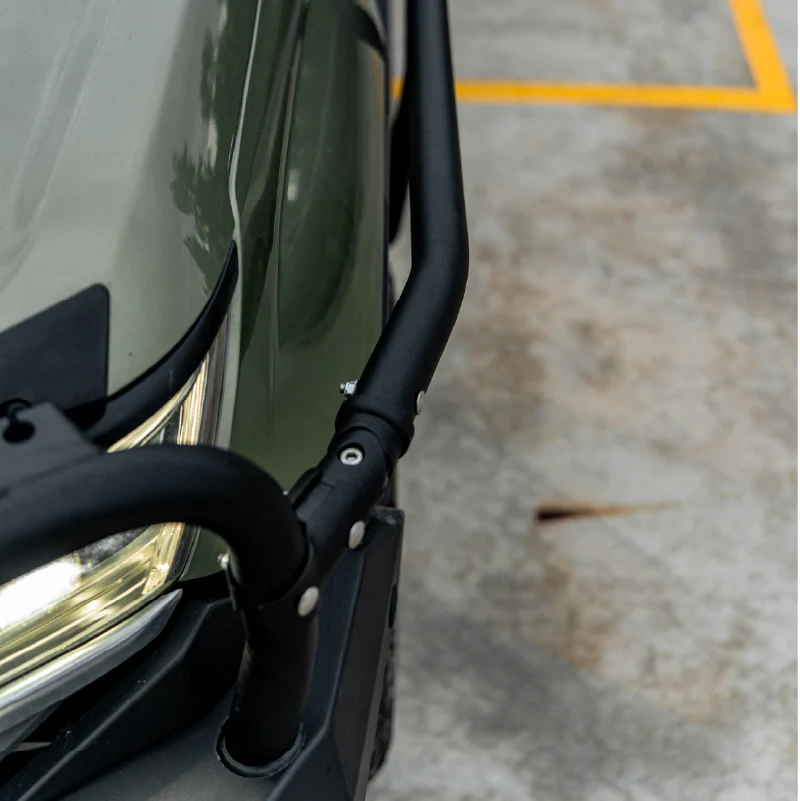 All-New Amarok 2023-On - 039BSR All Black Side Step and Rail Package (50mm Bull Bar) - SKU MCC-04002-039ABSR