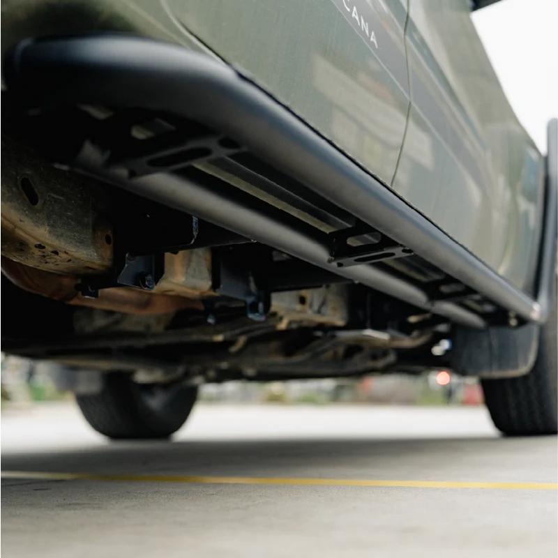 All-New Amarok 2023-On - 039BSR All Black Side Step and Rail Package (50mm Bull Bar) - SKU MCC-04002-039ABSR
