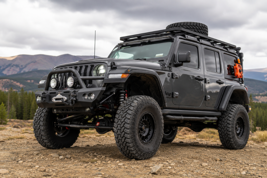 Upgraded 4x4 suspension and lift kit fitted for touring and off-road use