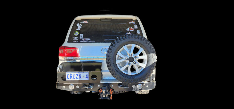 Twin Wheel Carrier Rear Bar (Bar Only, No Arms) Suitable For Toyota 200 Series Landcruiser 2015-2021
