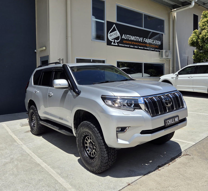 Toyota Prado 150 Series 4" Short Entry Stainless Steel Snorkel Kit