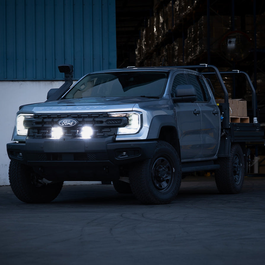 Bushranger Behind Grille Light Kit - Ford Ranger Super Duty MY25 on