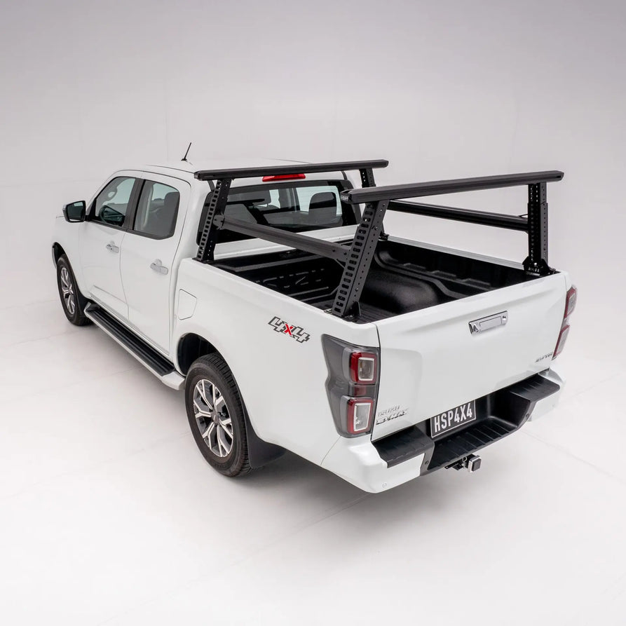 HSP Load Rack Pro Ladder Rack Suits Isuzu D-Max Gen 3 MY21+ Dual Cab Tub – Full Set (Front & Rear Legs + Joiner Bar) 1410-LR2-S